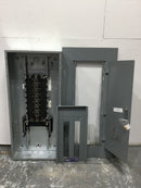 Square D NQ Type MLO 100 AMP 42 Circuit NQ Panelboard 3 PH 4 Wire with Cover NC44F, Box MH44BE