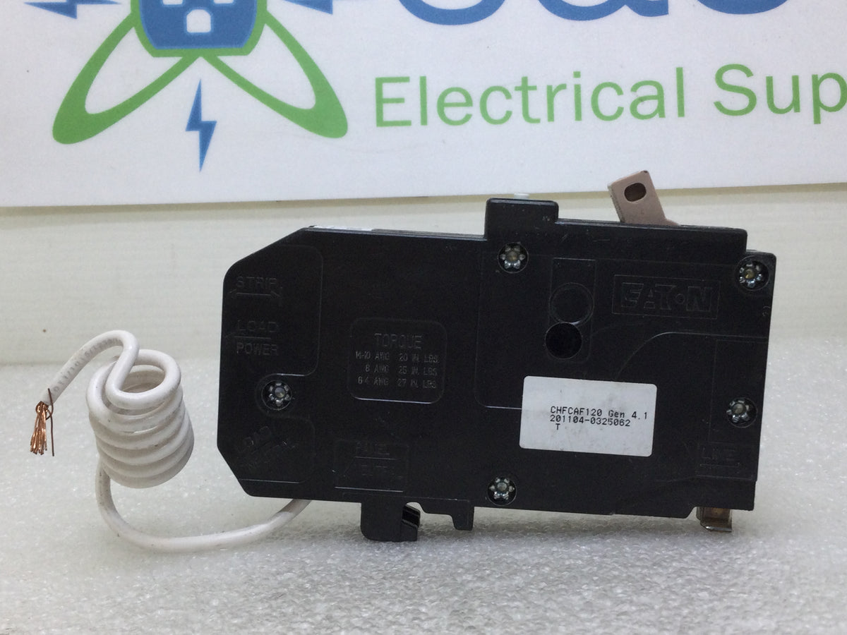 Cutler Hammer Single Pole AFCI Circuit Breaker, 20 Amp, CHFCAF120 - Eaton Type CH Next Generation