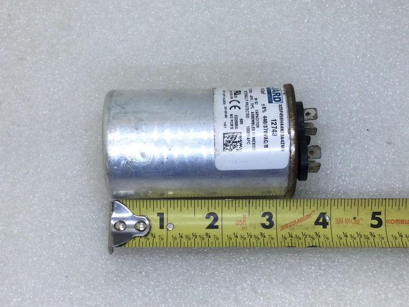 Jard 12748 45MFD +/-6% 440/370VAC 50/60hz Capacitor