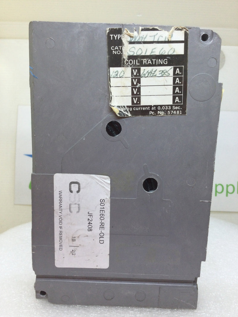 Siemens S01E60 120V Shunt Trip Unit