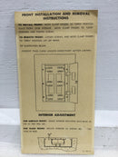 Square D Electric Cabinet Front NQOB/QOB Commercial Panelboard Cover/Door Only 30 1/2" x 21 1/2"