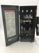 Square D H222N 60 Amp 240V Type 1 Indoor Fusible Safety Switch Disconnect