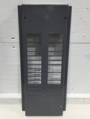 Square D NQOB-7-4891-1A Dead Front Only 30 Space 100 Amp 120/208V 3 Phase 4 Wire 120/240V 3 Phase 3 Wire 19 3/4" x 8 3/4"