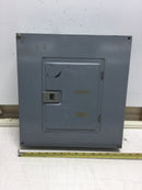 Square D QO12M100 100 Amp 6 Space/12 Circuit 120/240 VAC Load Center 14" X 15"