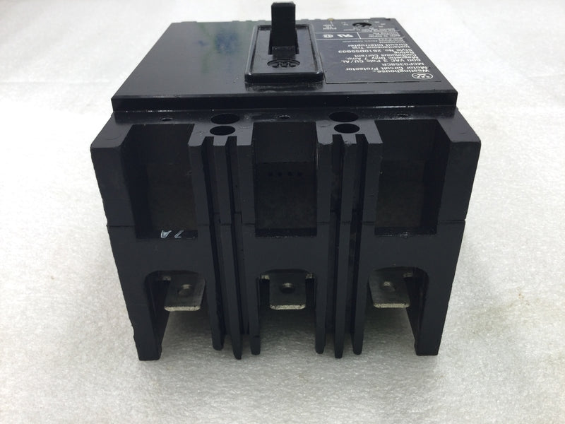 Westinghouse MCP0358CR 7 Amp 3 Pole 600V Circuit Breaker - Cosmetic Flaw