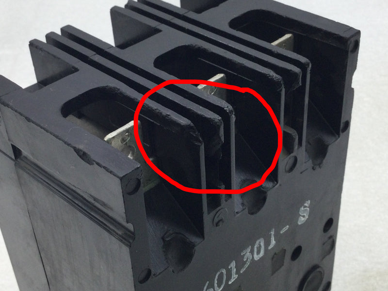 Westinghouse MCP0358CR 7 Amp 3 Pole 600V Circuit Breaker - Cosmetic Flaw