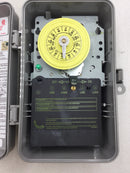 Intermatic T104P DPST 24 Hour Dial Time Switch 40 Amp 120-277 VAC 5 HP in Nema 3R Enclosure
