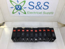 Lot of 10 - Bryant BR120 Single Pole 20A 120/240VAC Type BR Circuit Breaker