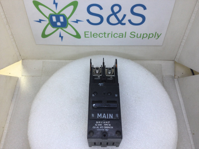Bryant BJ2200 200 Amp 2 Pole 120/240V Circuit Breaker - Cosmetic Flaw