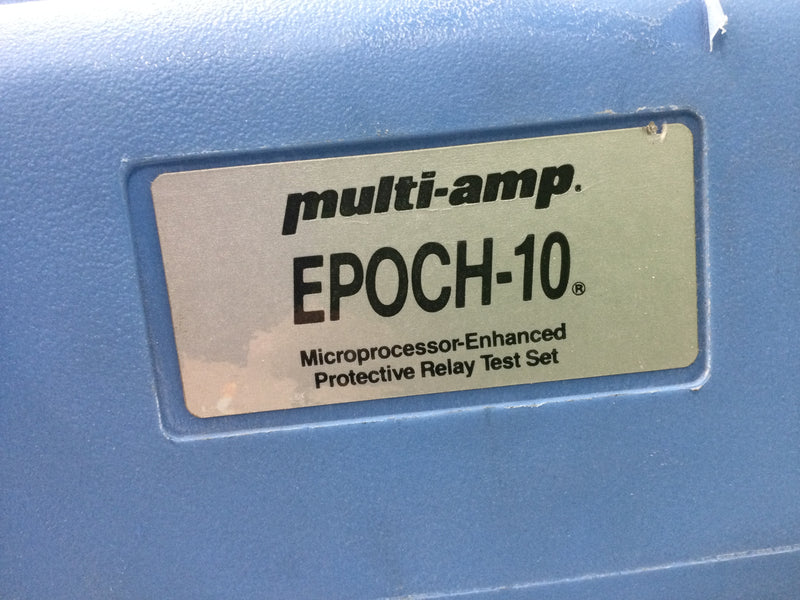 Multi-Amp EPOCH-10  50/60Hz 115V Microprocessor Protective Relay Test Set
