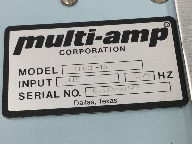 Multi-Amp EPOCH-10  50/60Hz 115V Microprocessor Protective Relay Test Set
