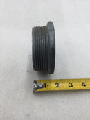Halex 3" Zinc Die Cast Chase Nipple with 1" Deep Threaded Flange