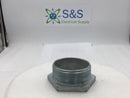 OZ/Gedney 7-300 3" Iron Male/Hex Head Chase Nipple w/ 1 1/4" Threaded Flange