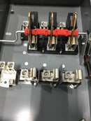 Square D D325NR 400 Amp 240 VAC Fusible 3 Phase Outdoor Safety Switch Nema 3R Rated