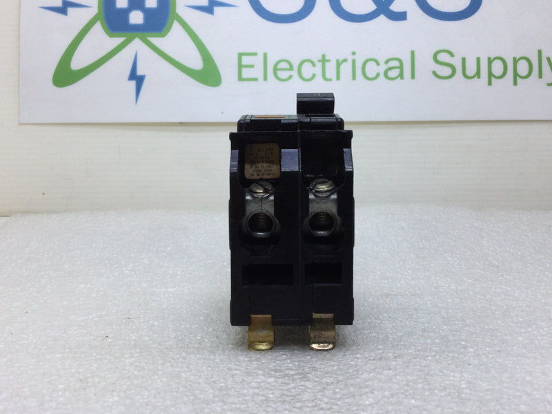 Square D QO240 40 Amp 2 Pole 120/240V Type QO Circuit Breaker - Black Face