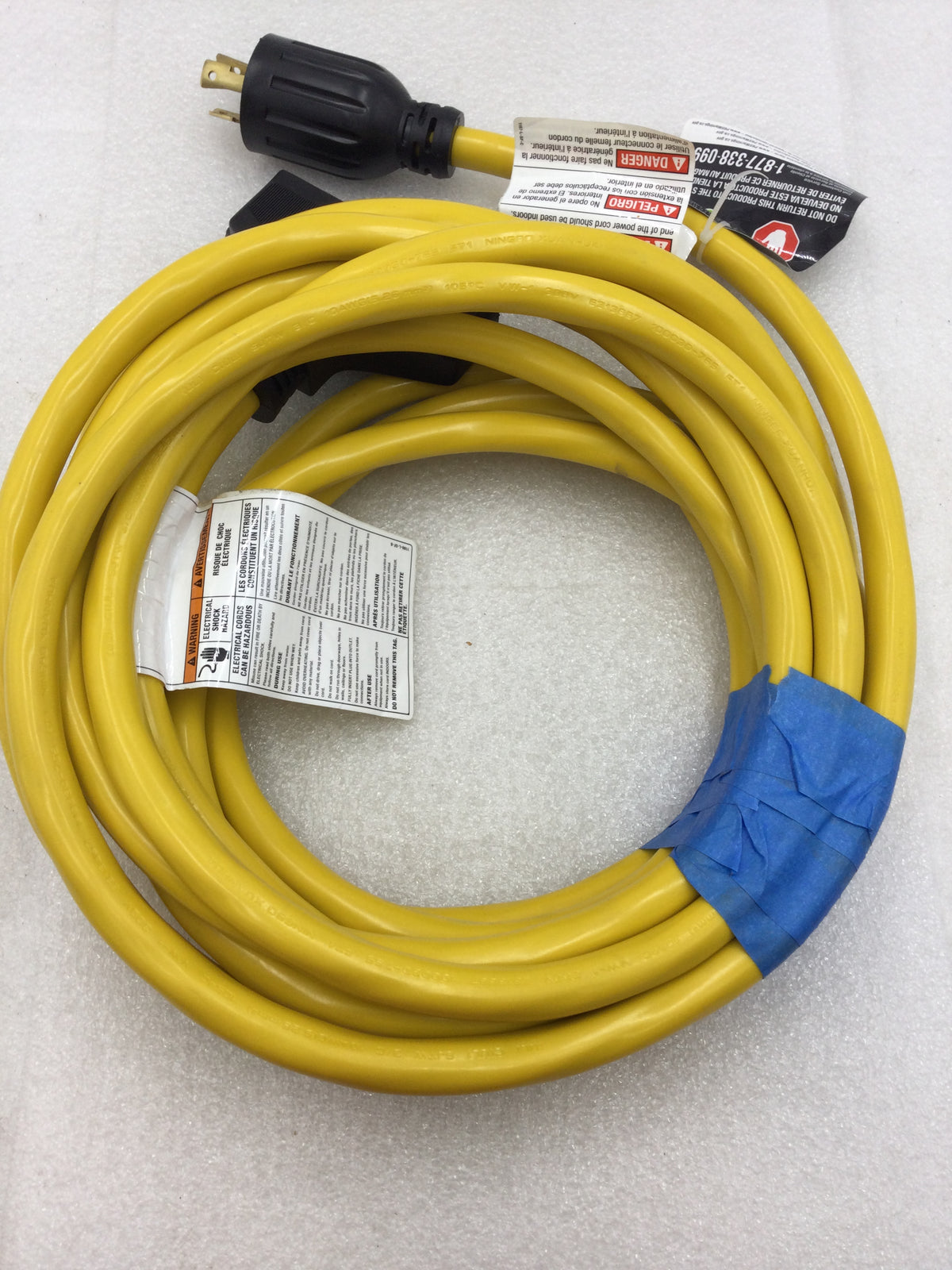Ningbo Xuanhua XN515R-E3 N5-15R 22' Generator Power Cable 3 Plug 125 V