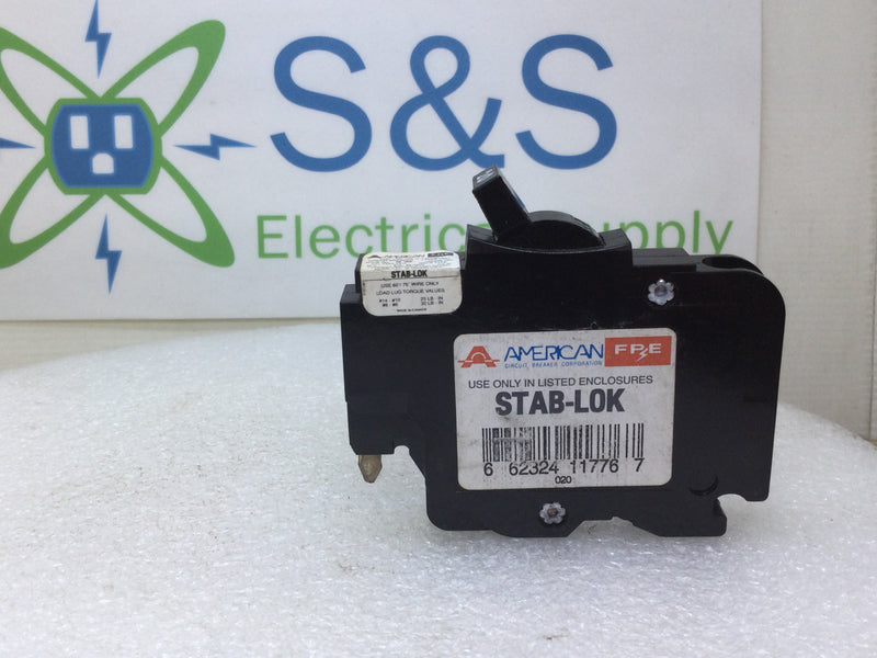 American Brand NC120 20 Amp 1 Pole Thin Circuit Breaker - Cosmetic Flaw