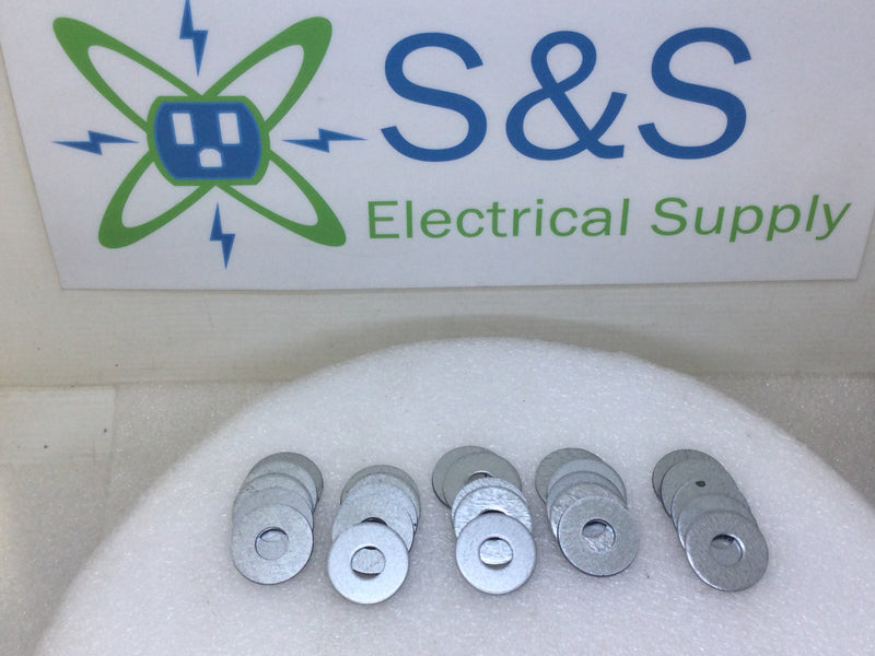 Fender washers, Zinc plated steel, 3/8" x 1"