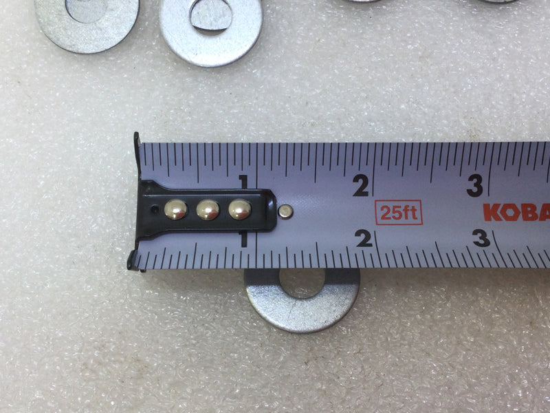 Fender washers, Zinc plated steel, 3/8" x 1"