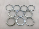 Unbranded/Mixed Brands 2" Conduit Zinc Plated Steel Locknuts - Pack of 10