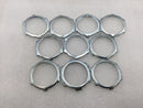 Unbranded/Mixed Brands 1 1/2" Conduit Zinc Plated Steel Locknuts - Pack of 10