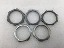 Unbranded/Mixed Brands 1 1/4" Conduit Zinc Plated Steel Locknuts - Pack of 5