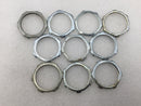 Unbranded/Mixed Brands 1 1/4" Conduit Zinc Plated Steel Locknuts - Pack of 10