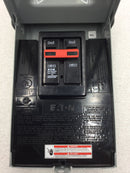 Eaton DPB222R 60 Amp 2 Pole 240V HVAC Disconnect Enclosure 9" x 5 1/2"