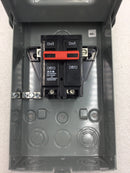 Eaton DPB222R 60 Amp 2 Pole 240V HVAC Disconnect Enclosure 9" x 5 1/2"