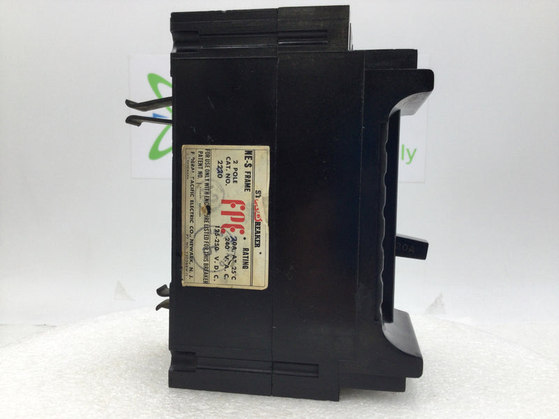FPE Federal Pacific NES2220 20 Amp 2 Pole 240V Circuit Breaker