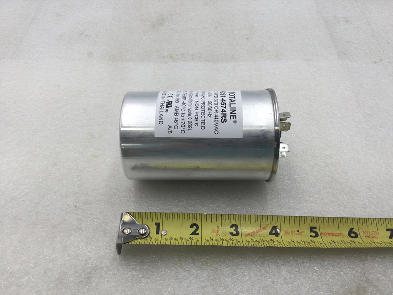 Totaline P291-4574RS 45+7.5 MFD +/- 5% 370/440V 50/60Hz Round Capacitor