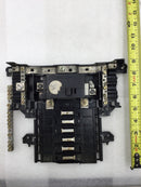 Square D QO16US Load Center 100 Amp 120/240 VAC 1 Phase 6 Space 12 Circuit Guts with breaker Only 10.5" x 8.5"