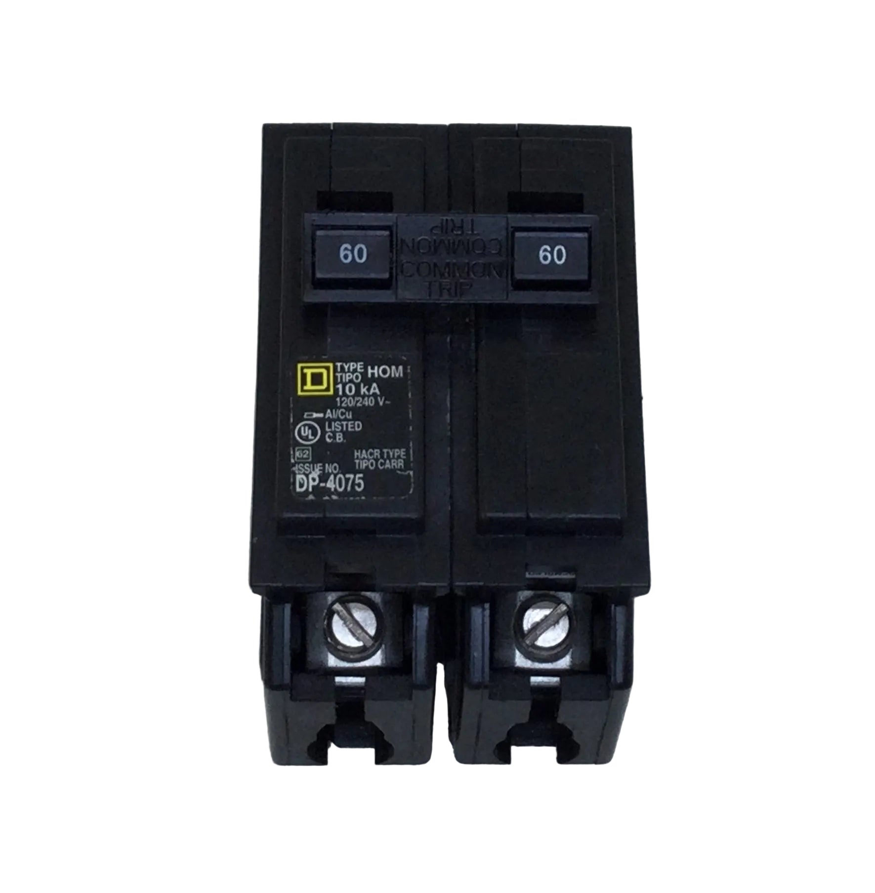 Square D/Homeline HOM260 60 Amp 2 Pole 120/240V Circuit Breaker - Yell