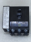 Square D QO3201021 3 Pole 20 Amp Circuit Breaker with Shunt Trip