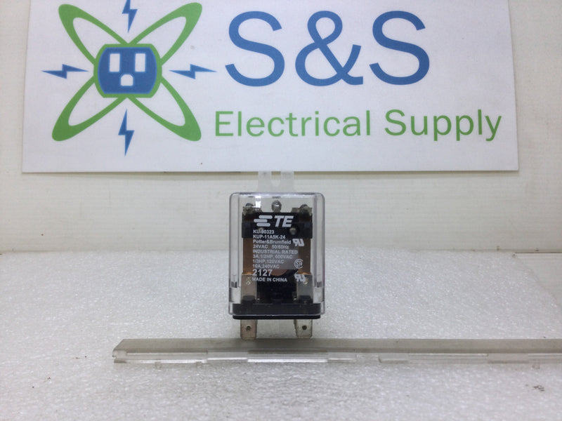 Potter & Brumfield TE Connectivity KUP-11A5K-24 Industrial Rated Relay 10 Amp 240 VAC with 24 VAC Coil
