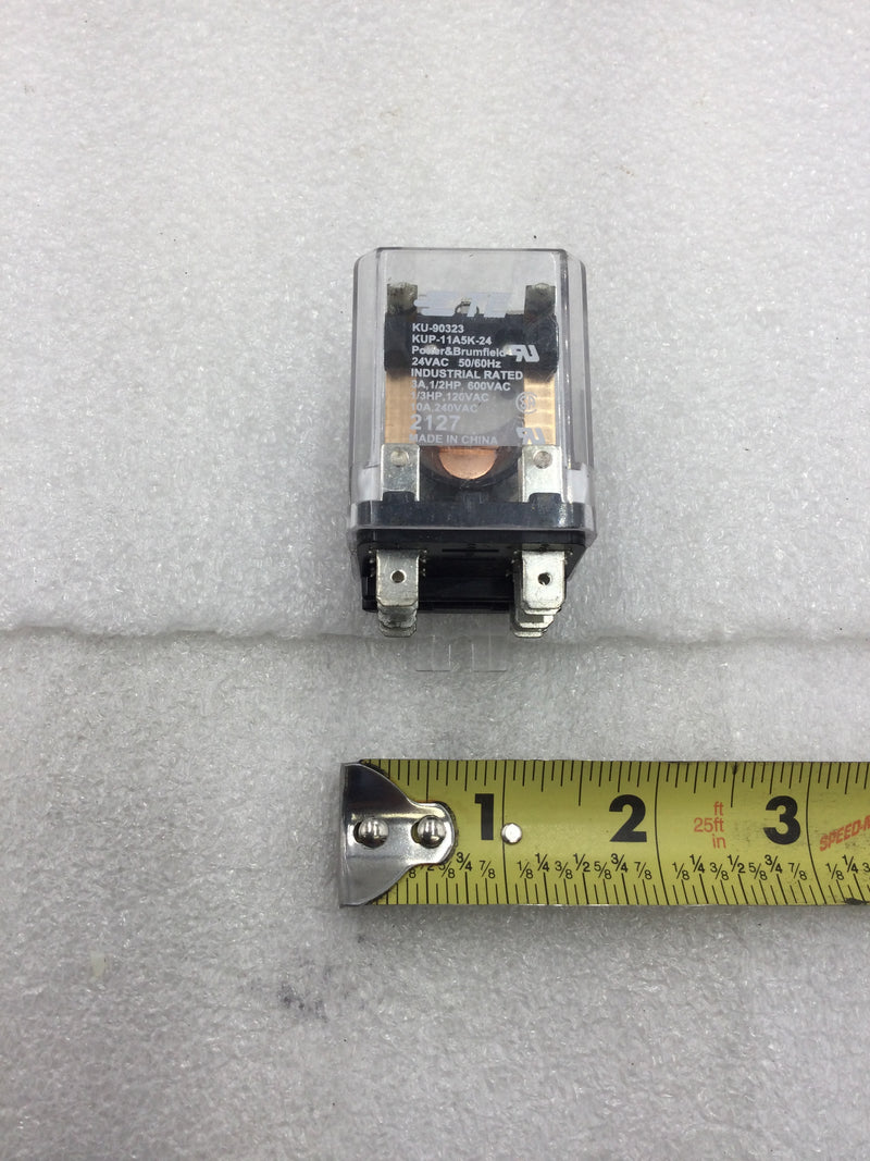 Potter & Brumfield TE Connectivity KUP-11A5K-24 Industrial Rated Relay 10 Amp 240 VAC with 24 VAC Coil