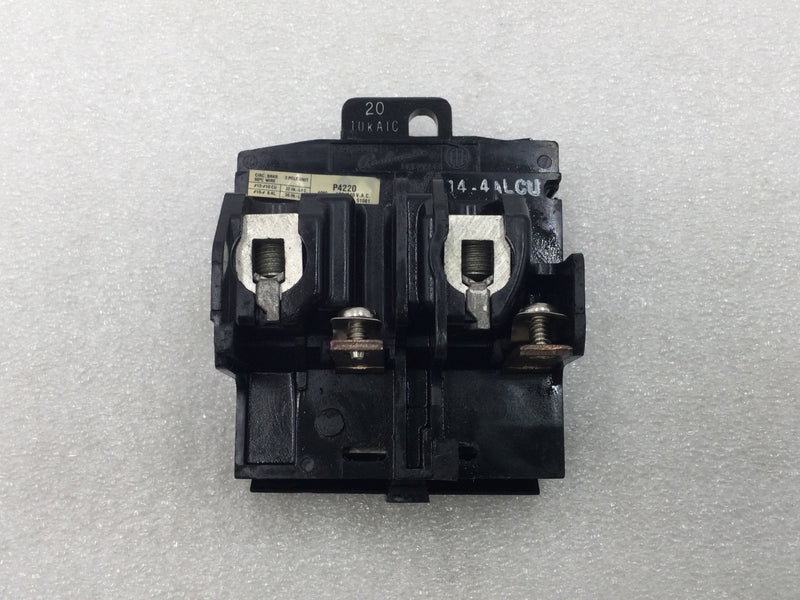 ITE/Pushmatic P4220 20 Amp 2 Pole 120/240V Circuit Breaker