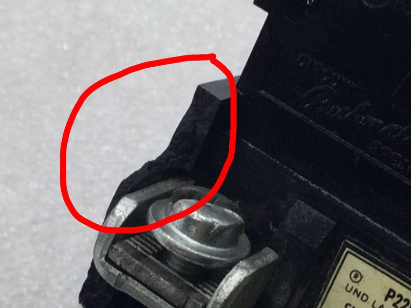 Pushmatic/Bulldog P225/31225 25 Amp 2 pole 240V Circuit Breaker - Cosmetic Flaw