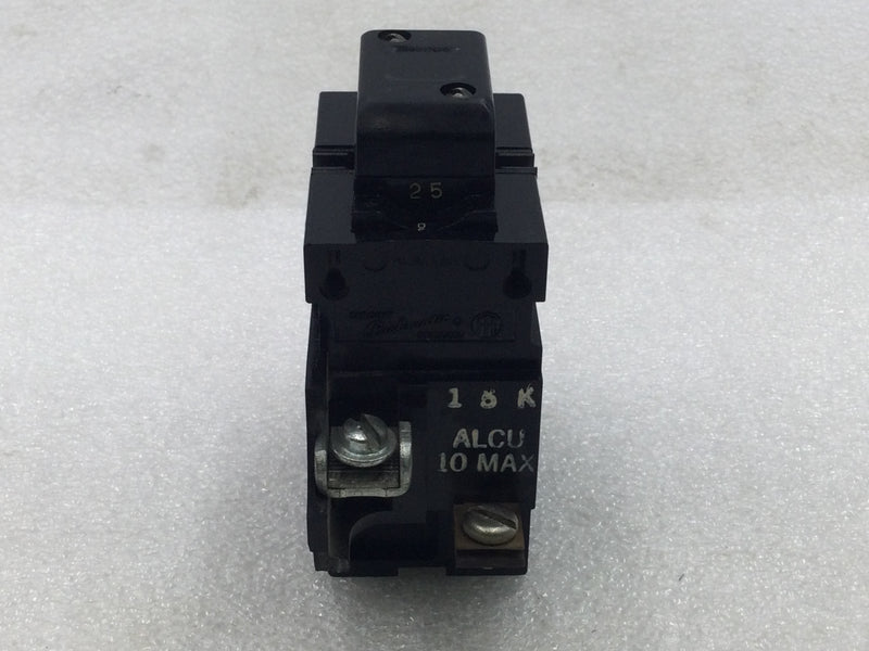 Pushmatic/Bulldog P225/31225 25 Amp 2 pole 240V Circuit Breaker - Cosmetic Flaw