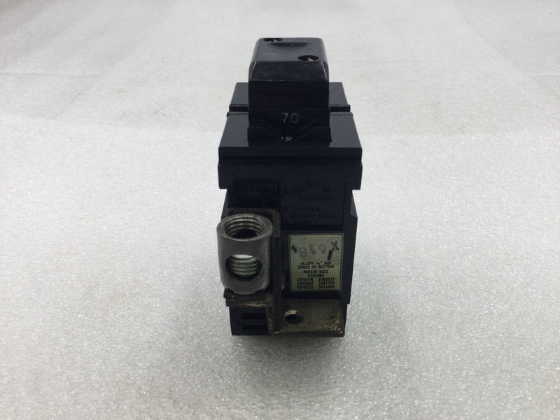 ITE/Pushmatic/Bulldog P270/31270 70 Amp 2 Pole 120/240V Circuit Breaker