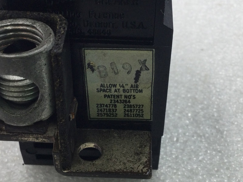 ITE/Pushmatic/Bulldog P270/31270 70 Amp 2 Pole 120/240V Circuit Breaker