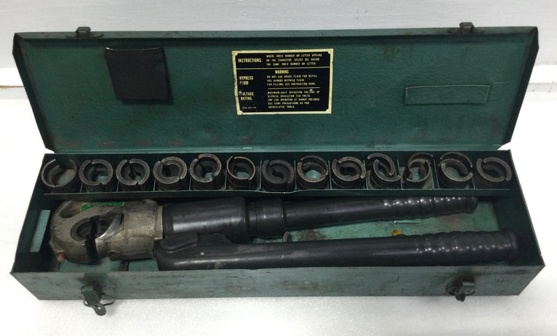 Burndy Y35 Hypress Cable Crimper 12 Ton Press 24 3/4" x 7 1/2"