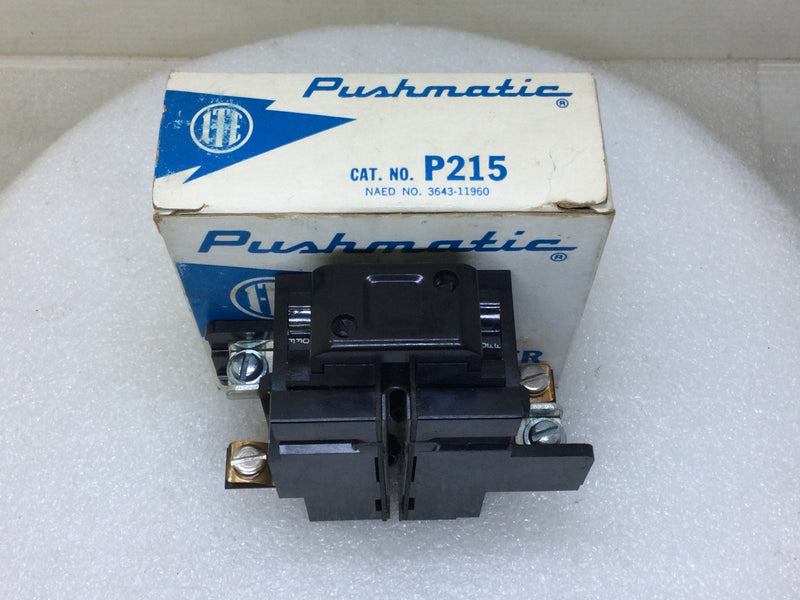 Pushmatic P215 15 Amp 2 Pole 120/240V Circuit Breaker