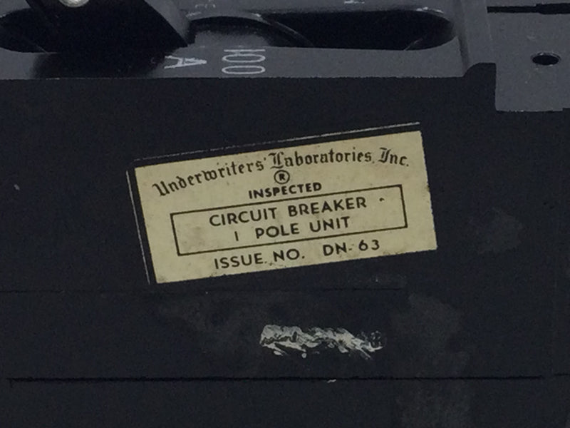 Murray 100 Amp 1 Pole 120/240V Style C Main Circuit Breaker