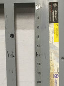 GE General Electric AQF3422MTX AXS5B4 Panel Board, 225A, 120/208V Main Lug 3P 4W 42 Circuits AQF 43" x 20"