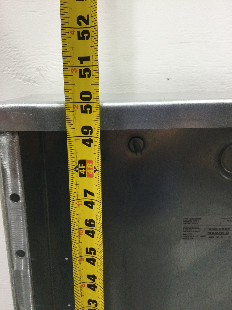 Square D Schneider Electric MH50 Enclosure box, NQ and NF panelboards, NEMA 1, 50in H x 20in W x 5.75in D