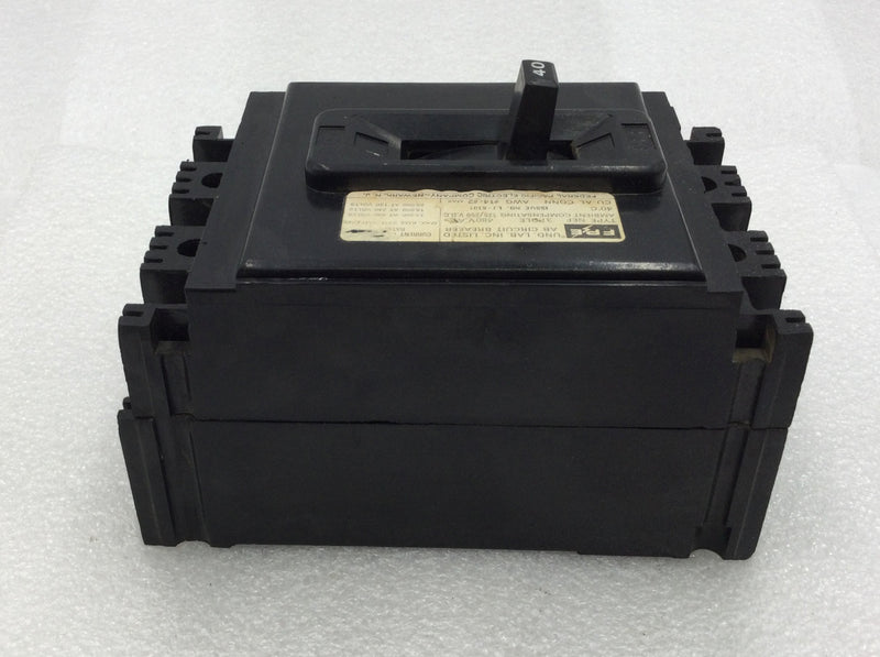 FPE/Federal Pacific NEF431040 40 Amp 3 Pole 480V Circuit Breaker