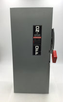 General Electric TH3223 100 Amp 2 Pole 1PH 3W 120/240V Fusible HD Safety Switch