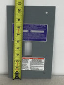 Square D HomeLine HOM2-4L70F 70 Amp 120/240V Deadfront 2-Spaces 4-Circuits Series 002 10 3/4" x 6 1/8"