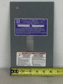 Square D HomeLine HOM2-4L70F 70 Amp 120/240V Deadfront 2-Spaces 4-Circuits Series 002 10 3/4" x 6 1/8"